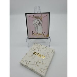 Kitsch Zodiac Charm Taurus Set 18in Necklace & Earrings 14K Gold Plated